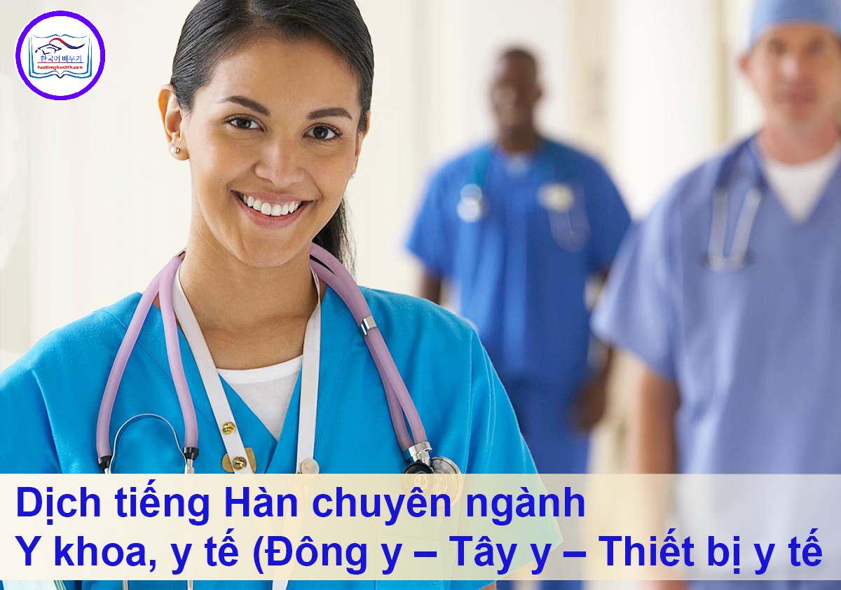Dịch tiếng Hàn chuyên ngành Y dược