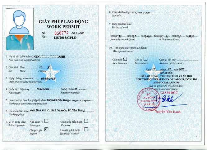 Dịch tiếng Hàn Quốc làm giấy phép lao động