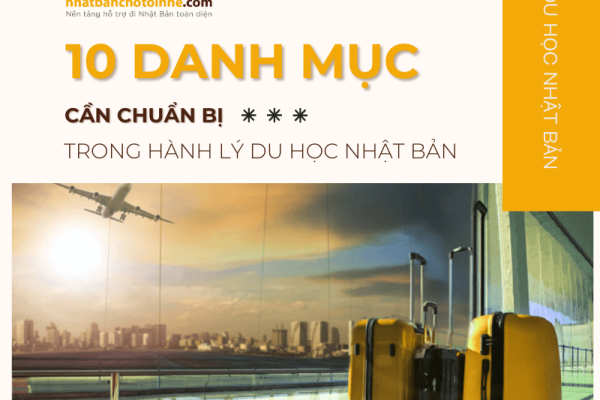 10 danh mục cần mang theo trong hành lý du học Nhật Bản