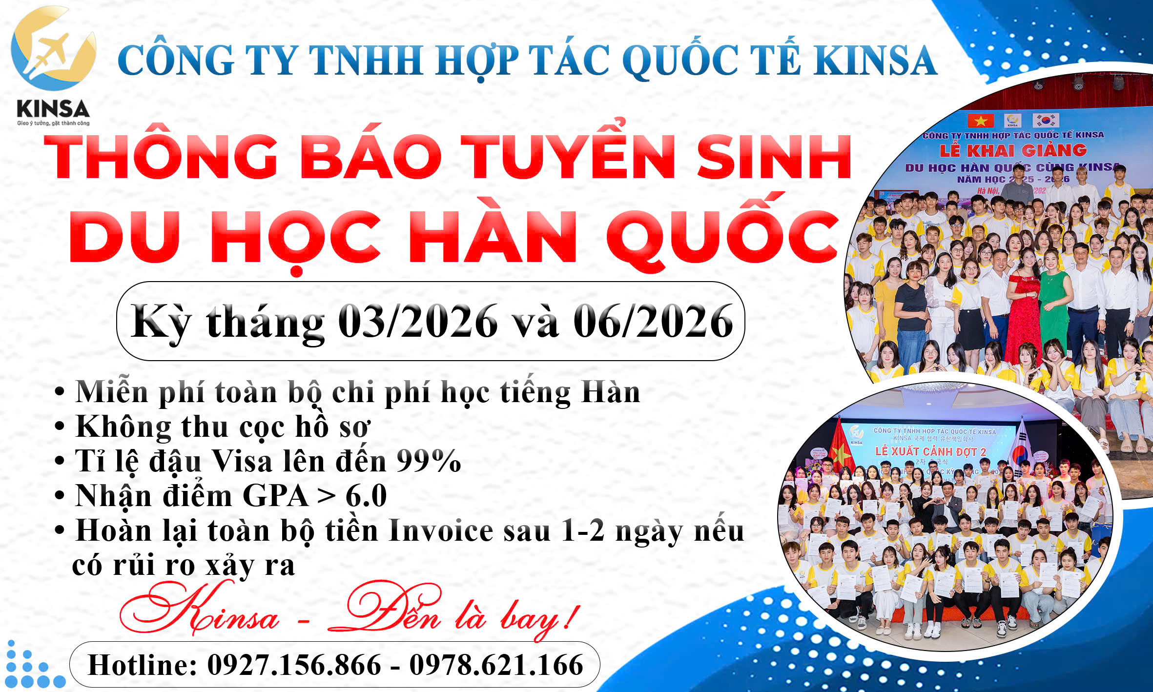 Tuyển sinh du học Hàn Quốc kỳ tháng 3/2025 và kỳ tháng 6/2025 – Du học Kinsa